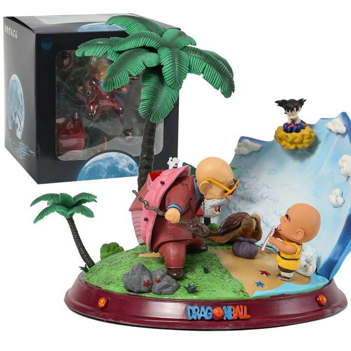Dragonball Z Anime Action Figure Figurine Master Roshi and Child Goku ...