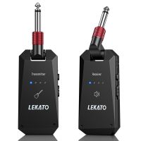 LEKATO 5.8Ghz กีต้าร์ดิจิตอลกีตาร์ไร้สายตัวรับสัญญาณเครื่องส่งสัญญานภาพจากกล้องไปยังอุปกรณ์พกพาแบบไร้สายเสียงเบสสำหรับกีตาร์ไฟฟ้า