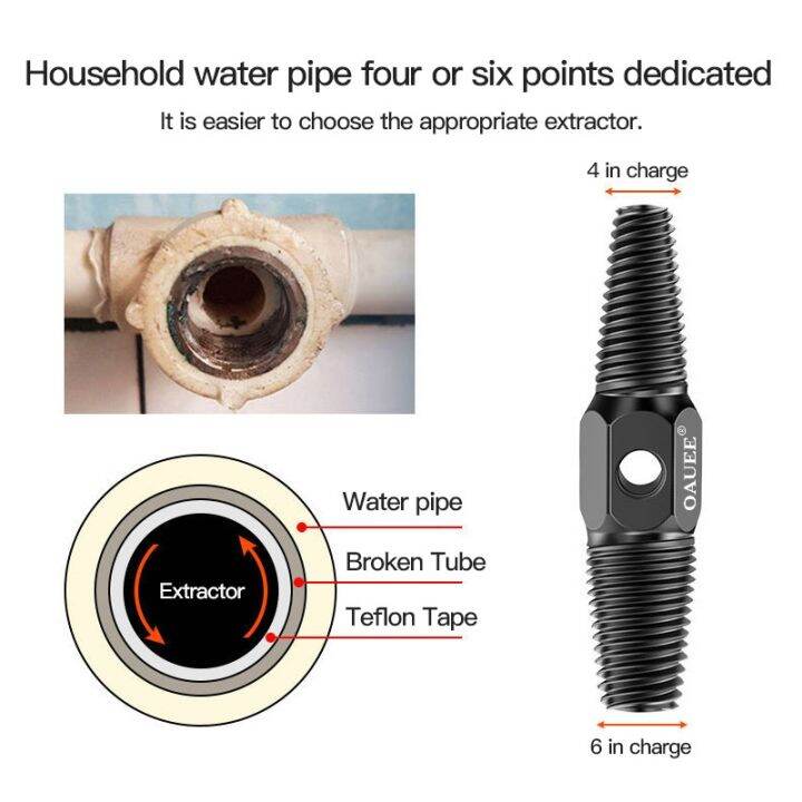 hot-dt-pipe-broken-wire-extractor-tap-bolt-double-ended-water-triangle-valve-faucet-remover