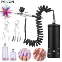 Airbrush Nail With Compressor Portable Air Brush Nail Art Paint Compressor For Nails Art Cake Painting Craft Airbrush Compressor