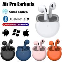 TWS Air Pro 6 Earphone Bluetooth Headphones with Mic 9D Stereo Hifi Earbuds for iPhone IOS Android Wireless Bluetooth Headset Power Points  Switches S