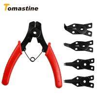 (YING SHUN)4 IN 1 Multifunction Circlip Pliers Snap Ring Tools การ์ดตรงนอกเครื่องมือการรักษาตัวถอดภายนอกภายใน