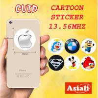 ASIALI Rewritable CUID IC Card, Mobile Phone Ultra-Thin Cartoon Sticker, 13.56Mhz Frequency