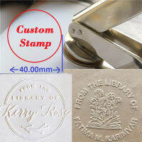 Hot ปรับแต่งลายนูนแสตมป์โลโก้,คีมซีลส่วนบุคคล Embossing Seal สำหรับหัวจดหมายงานแต่งงานซองหนัง-Soneye