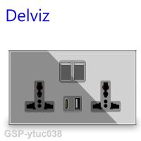 2023ytuc038 Delviz พอร์ต5V Type-C USB 18W เต้าเสียบควบคุมค่าประจุเร็ว