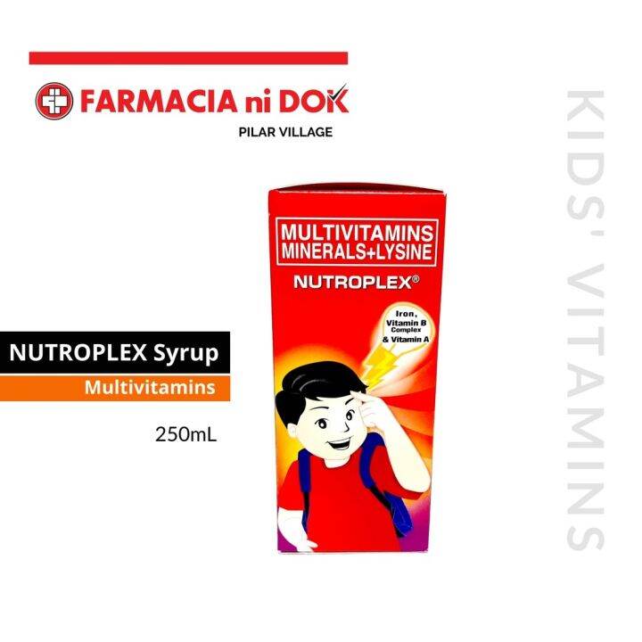 Nutroplex (Multivitamins Minerals Lysine) Syrup (in 60mL 120mL and