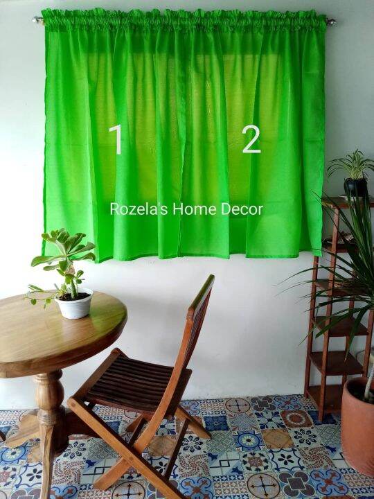 Plain Chalkboard Curtain 48 inches Length ( Half Curtain) Lazada PH