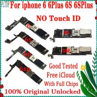 สำหรับ6-64GB สำหรับ6-64GB Limpo Icloud Para 5 5C 5S 5Se 6 Plus 6S Mais Placa Mãe 6Sp Desquebloado Bom Testado Placa Lógica Sem Tique Id 2023ผลิตภัณฑ์ใหม่