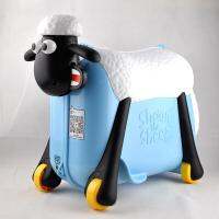 Shaun The Sheep Ride-ON suitcase เด็กนั่งบนกระเป๋าเด็กขี่กล่องเด็กรถเข็นกระเป๋าเดินทาง