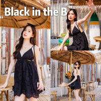 ? BLACK IN THE BEACH ? ชุดเดรสสายเดี่ยว งานทะเล