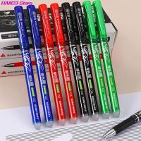 0.5mm Magic Erasable Pen Press Gel Pen Set 4 Colors Erasable Refill Rod Gel Ink Stationery Retractable Pens Washable Handle Rods