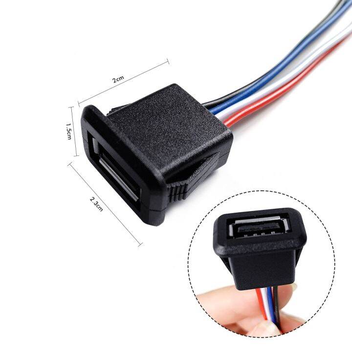 1-10pcs-2wire-4wire-usb-2-0-female-power-jack-usb-2-0-charging-port-connector-with-cable-electric-terminals-usb-charger-socket-wires-leads-adapters