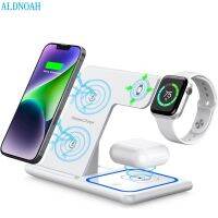 ▫ 3 in 1 Wireless Chargers For iPhone 14 13 12 11 Pro Max XS XR X 8 15W Fast Charging Dock Station For Apple Watch 8 7 Airpods Pro