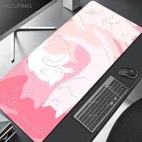 ญี่ปุ่น Mousepad แมวอุปกรณ์คอมพิวเตอร์น่ารักโต๊ะสนุกแผ่นรองเมาส์เกมโต๊ะใหญ่รักบี้อะนิเมะสีชมพู kawaii 900x400 เดสก์ทอป