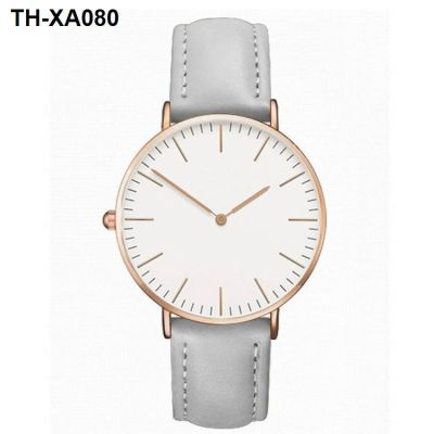 Concise graduated dial hot slim lady watch quartz wrist skin with students