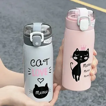 280ML Cute Smeshariki Thermos Baby Leak Proof Stainless Steel Kids Thermos  Bottle 6-12 hours Children Thermos Straw Cup