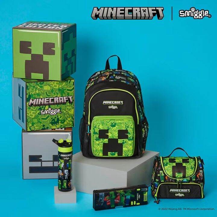 Smiggle MINECRAFT Classic Backpack for Primary Children | Lazada