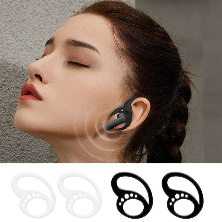 2pairs Antiloss Bluetooth Earhooks Earphone Protector Holder Silicone