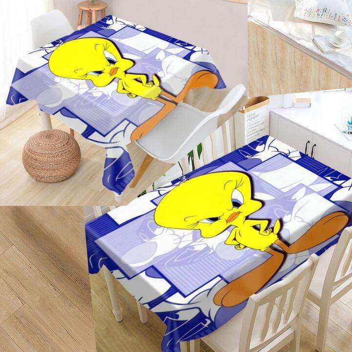 new-arrival-custom-baby-tweety-bird-table-cloth-waterproof-oxford-fabric-rectangular-tablecloth-home-party-tablecloth