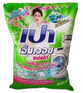 Bột Giặt Pao M Wash 3kg Xanh nhạt Dùng giặt cửa trước Thái lan