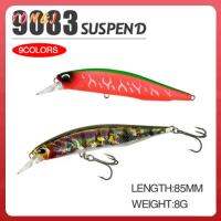 YONGJ ใหม่ เหยื่อปลอม Tackle กลางแจ้ง เหยื่อตกปลา ตกปลาในฤดูหนาว ลอยน้ำ Minnow Lures