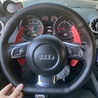 Custom Steering Wheel Cover 100 Fit For Audi TT TTS (8J) 2006-2013 2014 A3 S3 (8P) Sportback 2008-2012 R8 (42) Car Accessories