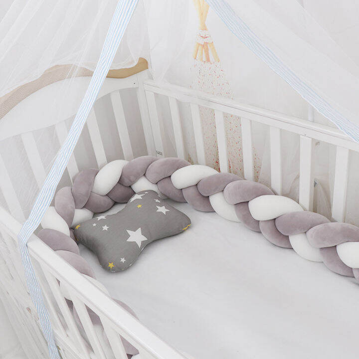 1m2m3m-baby-crib-bumper-protector-cot-bumpers-baby-bed-bedding-bumper-knot-infant-room-decor-newborn-bed-bumper