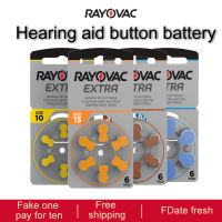 เครื่องช่วยฟังแบตเตอรี่60ชิ้น10การ์ด RAYOVAC พิเศษ1.45โวลต์ A312 10 A13 675 PR41สังกะสีอากาศแบตเตอรี่ประสิทธิภาพสูงสำหรับ BTE CIC RIC