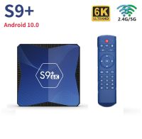 S9 Plus Smart Android 10 TV Box Allwinner H616 Quad Core 6K Media Player 2.4G 5G Wifi 4GB 64GB Google Set top Box PK H96 MAX