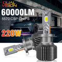 H7 H8 LED Canbus 9012 HB3 9005 9006 HB4 H11ไฟ12V คู่ท่อทองแดงหลอดไฟ220W 6000K โคมไฟอัตโนมัติไฟหน้ารถ *