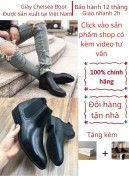 HCMGiày Nam Chelsea Boot Cao Cổ Cao Da Bò Thật