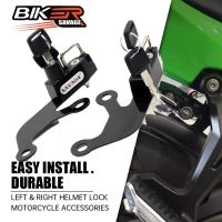 ☍♣ For KAWASAKI NINJA 650 Z650 Z 650 2017-2022 Left Right Helmet Lock Motorcycle Accessories Anti-Theft Security Motorbike Kit