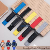 Suitable For Substitute Labor S Water Ghost Omega Seahorse DT Biwan Seiko Nylon Velcro Canvas Watch Strap Male 20 0705