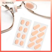 VJMHGS 4 Pairs 1.5mm Unisex ที่ใส่แว่นตา ไม่มีรอยพับ แผ่นรองจมูก EVA กาวในตัว แผ่นรองจมูก กันลื่น