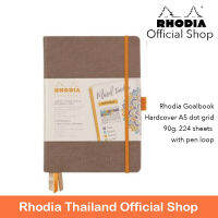 Rhodia Goalbook A5 Hardcover Dot Grid - Taupe นำเข้าจากฝรั่งเศส โดยตัวแทนอย่างเป็นทางการ Rhodia Thailand