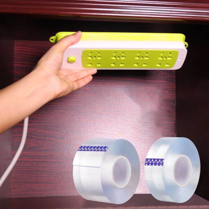 1-2-3-5m-double-sided-nano-tape-washable-fixed-carpet-socket-adhesive-transparent-tapes-gekko-tape-glue-gadget-acrylic-universal