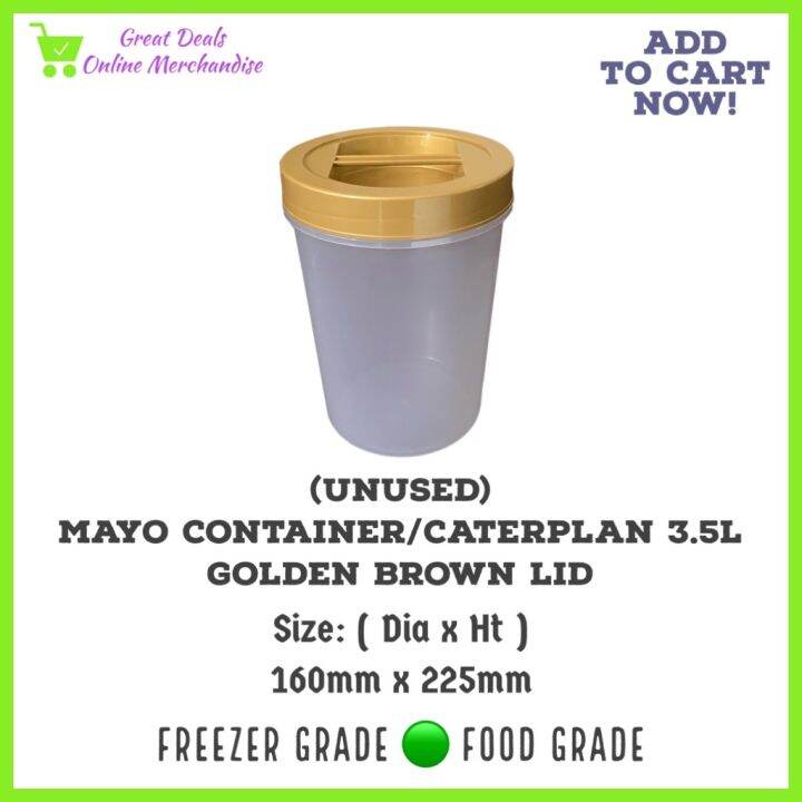 MAYONNAISE / CATERPLAN GOLD LID (UNUSED CONTAINER) 3.5L | Lazada PH