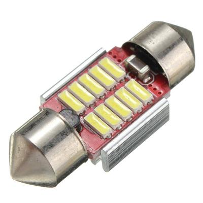 Auto LED Festoon 31/36/39/41/42mm 4014 10/12 SMD White Red Blue Car C5W 6418 12V Canbus Reading Dome door Licence lamp bulb. Bulbs  LEDs  HIDs