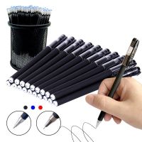 22Pcs/Set Gel Pen Black/Blue ink 0.38/0.5/0.7mm Refills Rods Gel pen For School Office Exam Supplies Stationery ballpoint pens