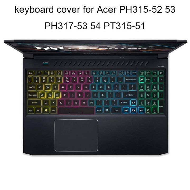 ที่ปิดแป้นพิมพ์สำหรับ-acer-predator-helios-300-pt315-51-ph317-53-54-ph315-52-53-53ฝาครอบคีย์บอร์ดฟิล์มป้องกันใสป้องกันฝุ่น