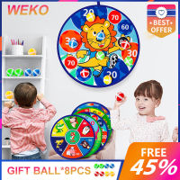 WEKO เด็กลูกบอลเหนียวเป้าหมายโยนลูกบอลเหนียวของเล่นเด็กเพื่อการศึกษาผู้ปกครอง-เด็กในร่ม Sucker ลูกบอลเหนียว