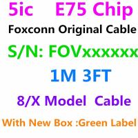 100pcs/lot USB Cables 100% Genuine Original 5IC E75 Chip 1M 3FT Data Charger Cable USB Kabel For Foxconn i11 XR XS Max 6S 7 SE