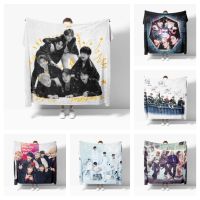Kpop Soft Flannel Blankets Breathable Ultra Warm Bedding &amp; Travel Blankets Throw Blankets Customizable Bed Blankets