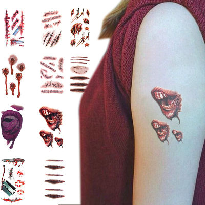 Halloween Tattoo Stickers Handy and Portable to Hold Carry for Adults Kids Halloween Party Cosplay