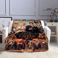 【CW】✿☃▬  omens movie print kids warm nice flannel soft comfortable home travel bed birthday gift