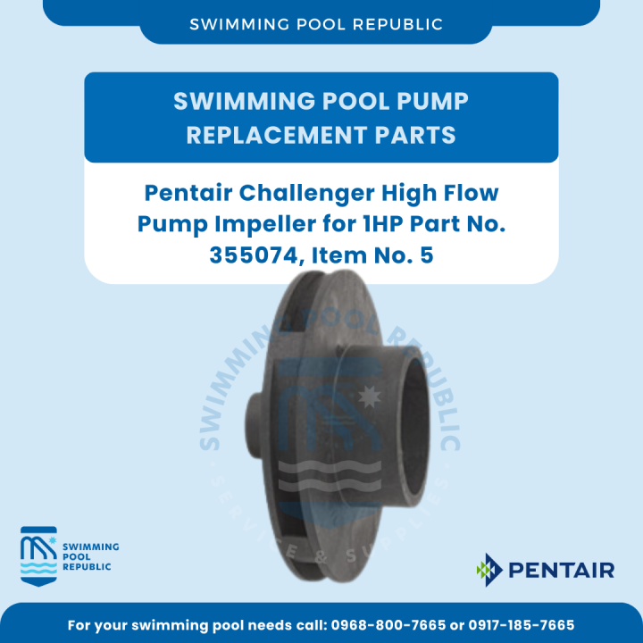 SWIMMING POOL PUMP REPLACEMENT PARTS, Pentair Challenger High Flow Pump