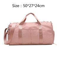 Women Storage Training Adjustable Strap Dry Wet Separated Waterproof Outdoor Fitness Travel Handbag Nylon Sports Yoga Gym Bag