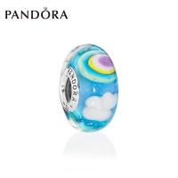 Pandoraˉ String ornaments beads Colorful Rainbow Glass Strings 797013 Fashion Design DIY Bracelet Beads Womens personality fashion DIY beads Pandoraˉ bracelet beaded jewelry