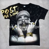 เสื้อยืดวงสีดำ POST MALONE  Over Print Full Screen Premium Hotandrock