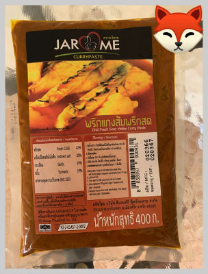 { JAROME } Chilli Fresh Sour Yellow Curry Paste Size 400 g.